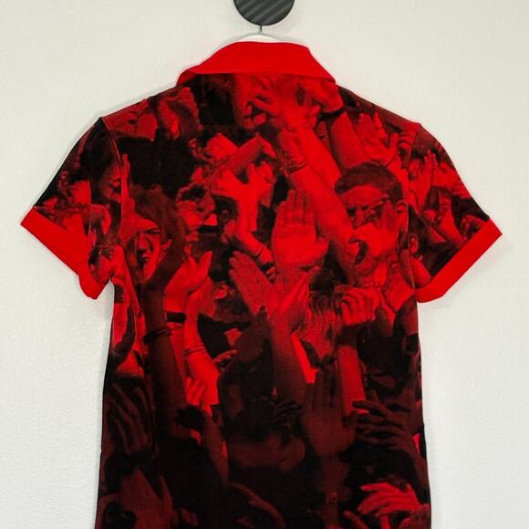 Michael Stipe REM x Lacoste Visionaire 54 Red Polo Small - Picture 3 of 8